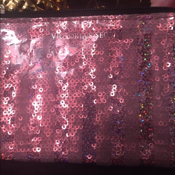 Glittery/ Metallic Victoria Secrets wristlet - Picture 2 of 6